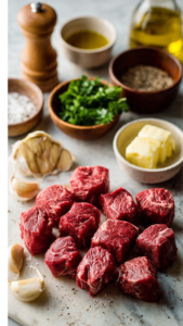 Air Fryer Garlic Butter Steak Bites (Juicy, Savory, and Perfect for Busy Nights) 1 Air Fryer Garlic Butter Steak Bites
