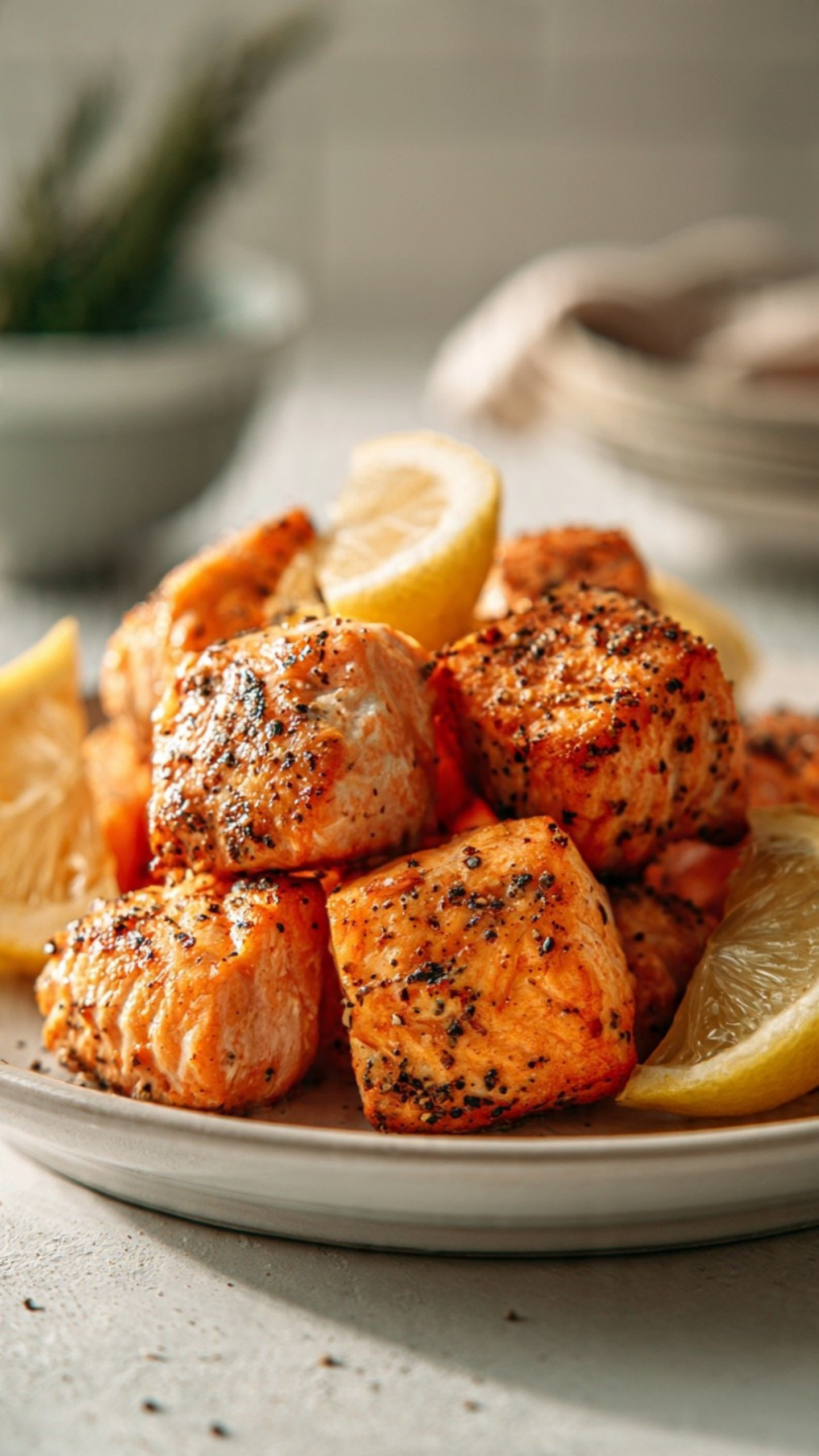 Air Fryer Lemon Pepper Salmon Bites (Fresh, Bright, and Weeknight-Easy) 3 Air Fryer Lemon Pepper Salmon Bites