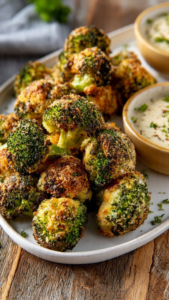 Air Fryer Loaded Broccoli Bites (Cheesy, Cozy, and Perfect for Snacking) 2 Air Fryer Loaded Broccoli Bites