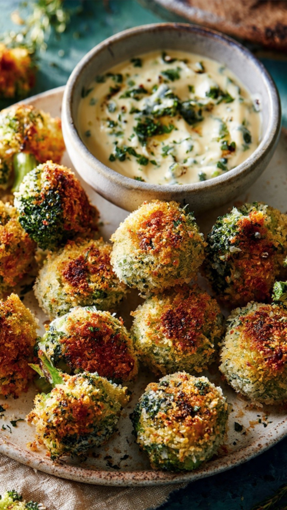 Air Fryer Loaded Broccoli Bites