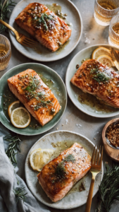Air Fryer Maple Dijon Salmon