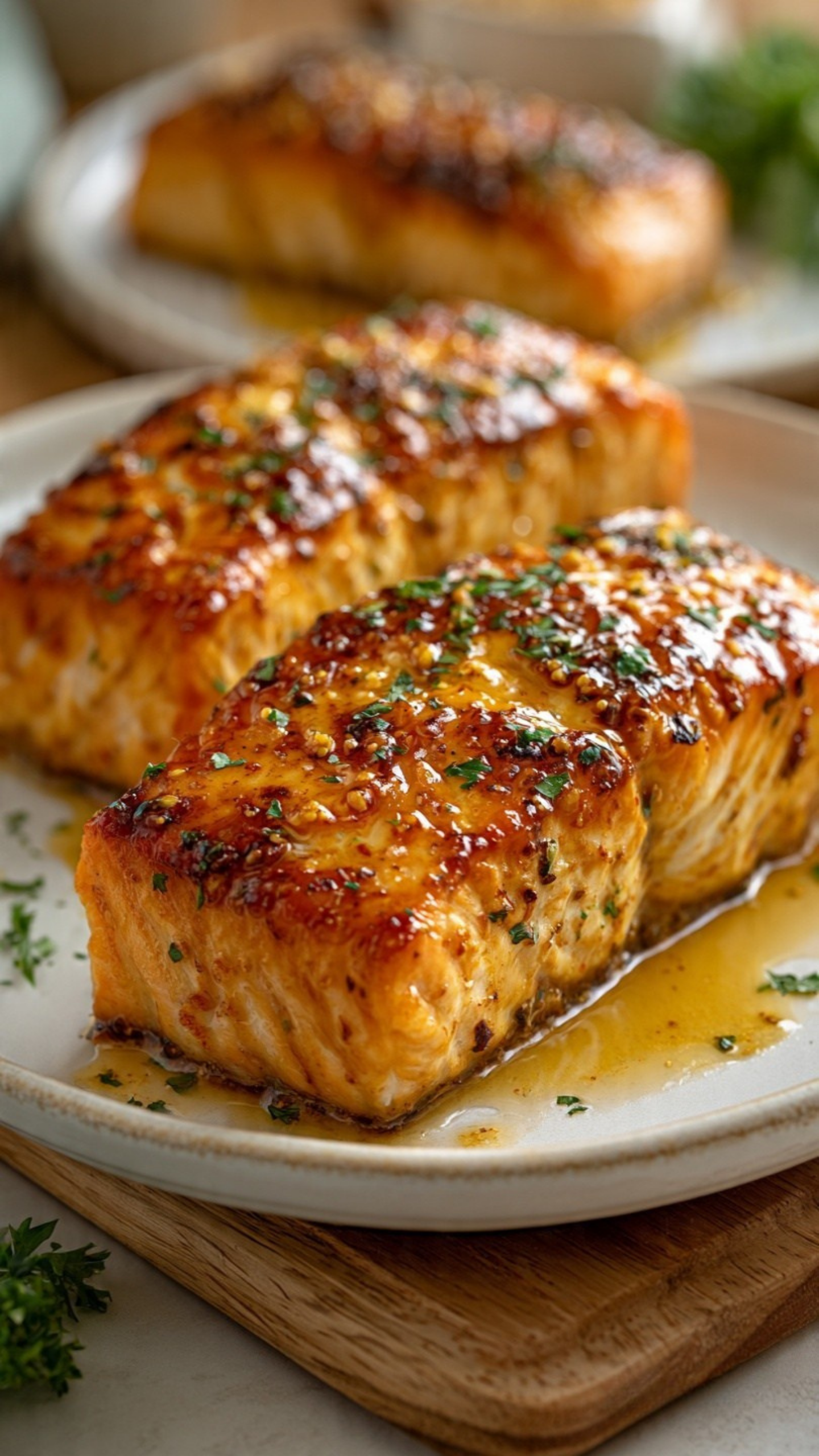 Air Fryer Maple Dijon Salmon