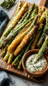 Air Fryer Parmesan Asparagus Fries (Crispy, Savory, and Perfectly Snackable) 2 Air Fryer Parmesan Asparagus Fries