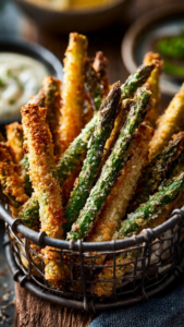 Air Fryer Parmesan Asparagus Fries