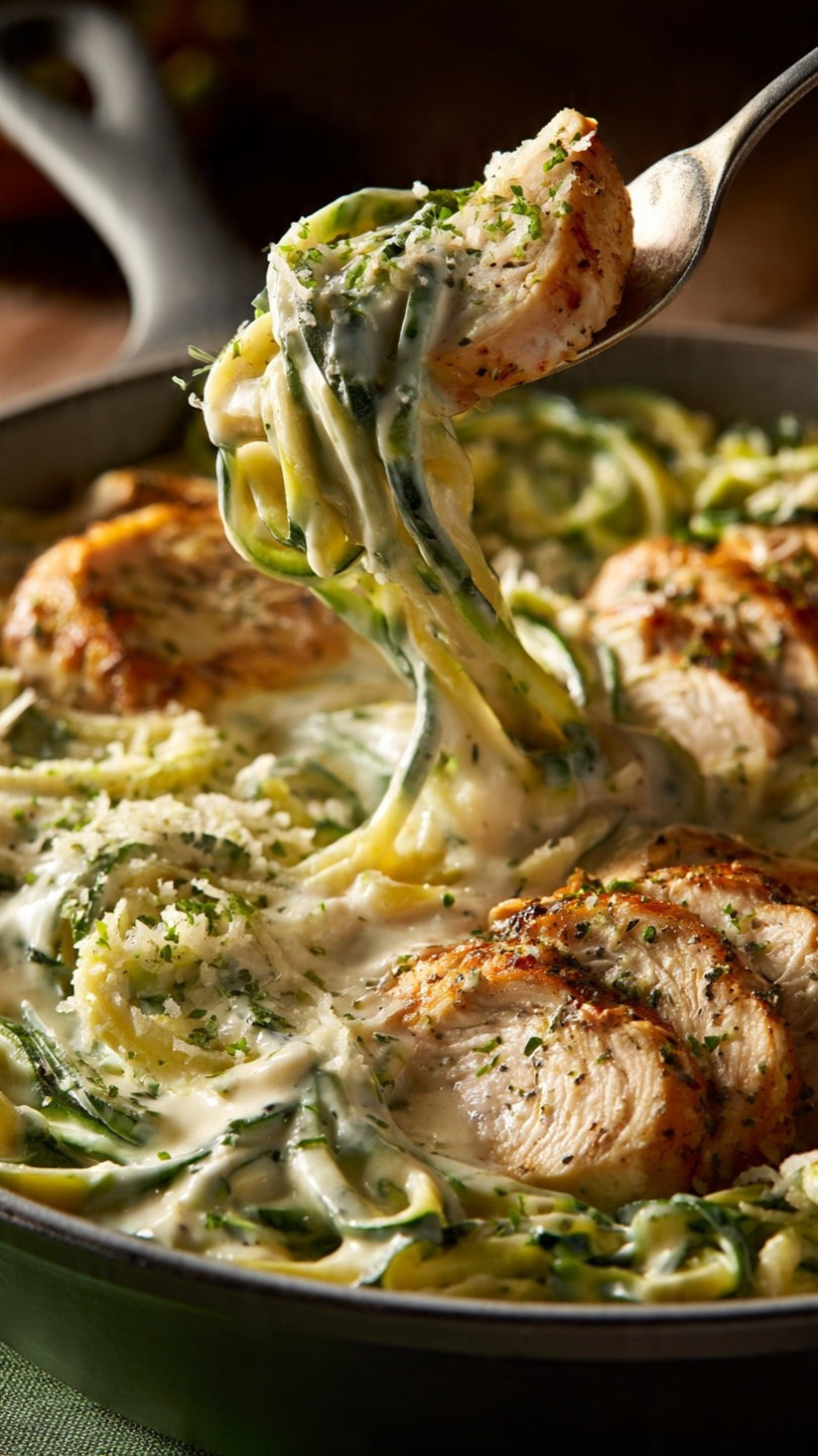 Chicken Alfredo Zoodles