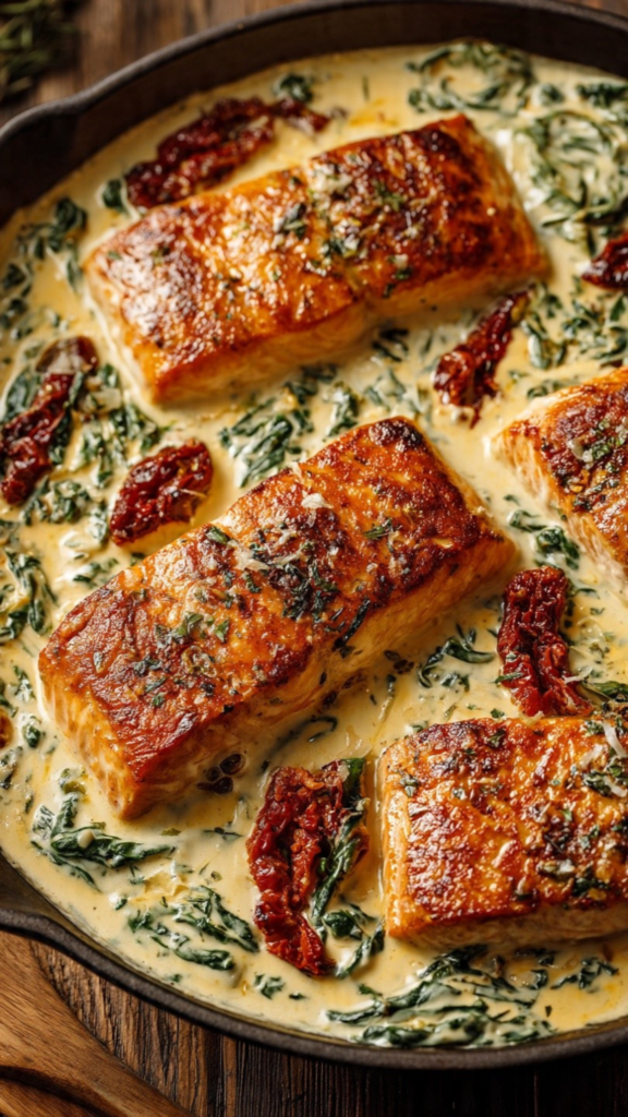 Creamy Garlic Tuscan Salmon