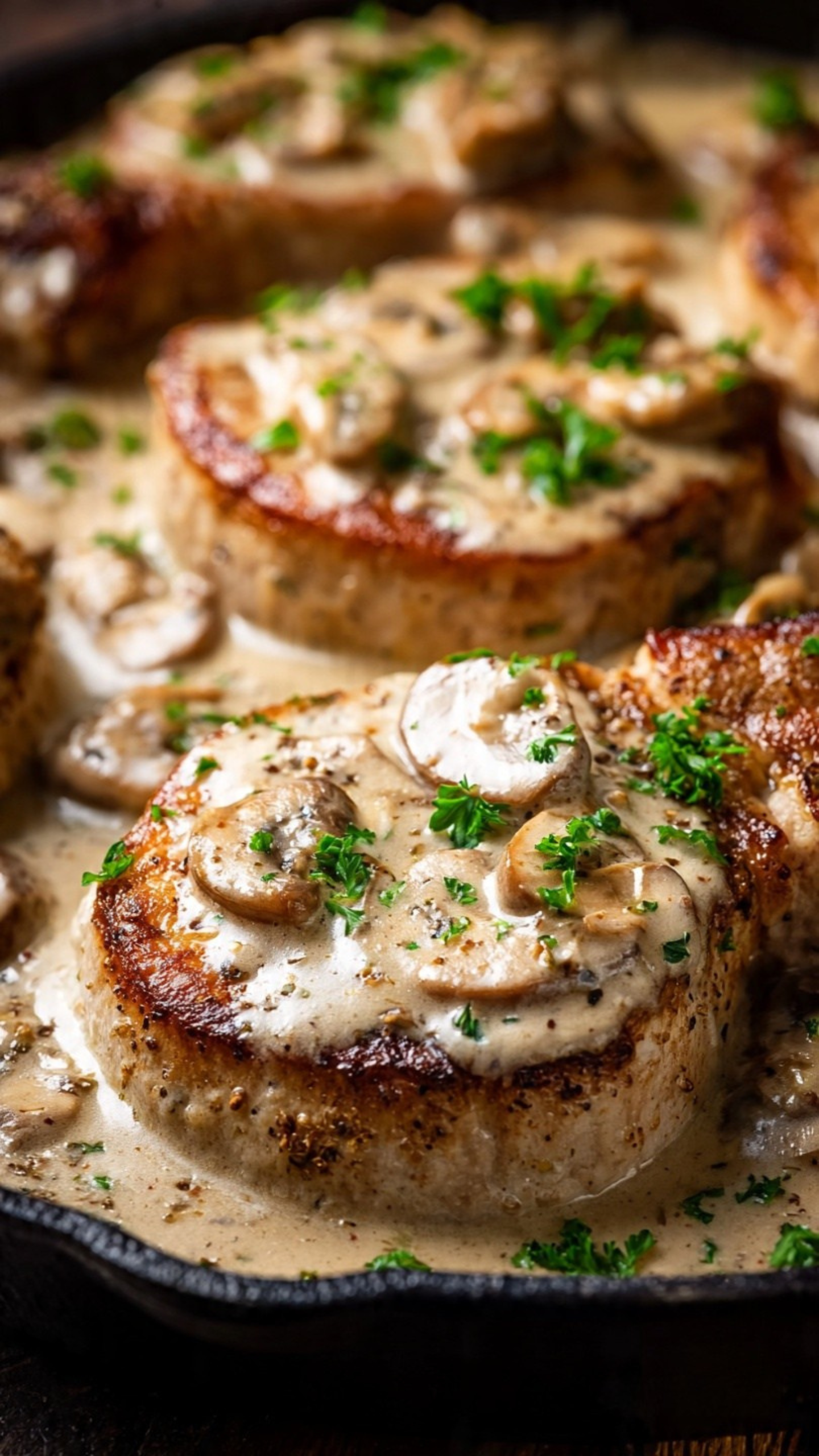 Creamy Mushroom Pork Chops