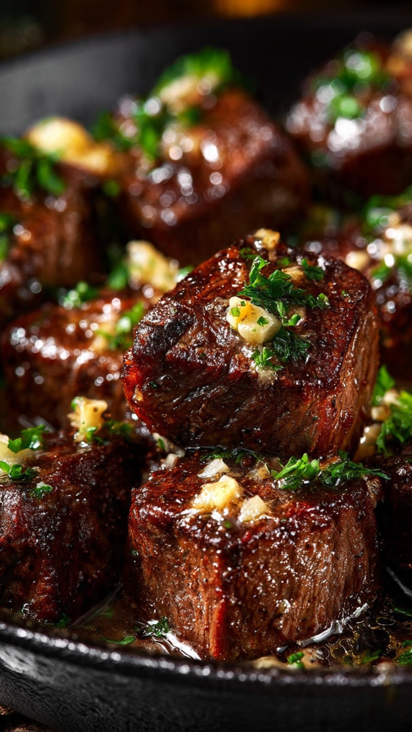 Garlic Steak Bites