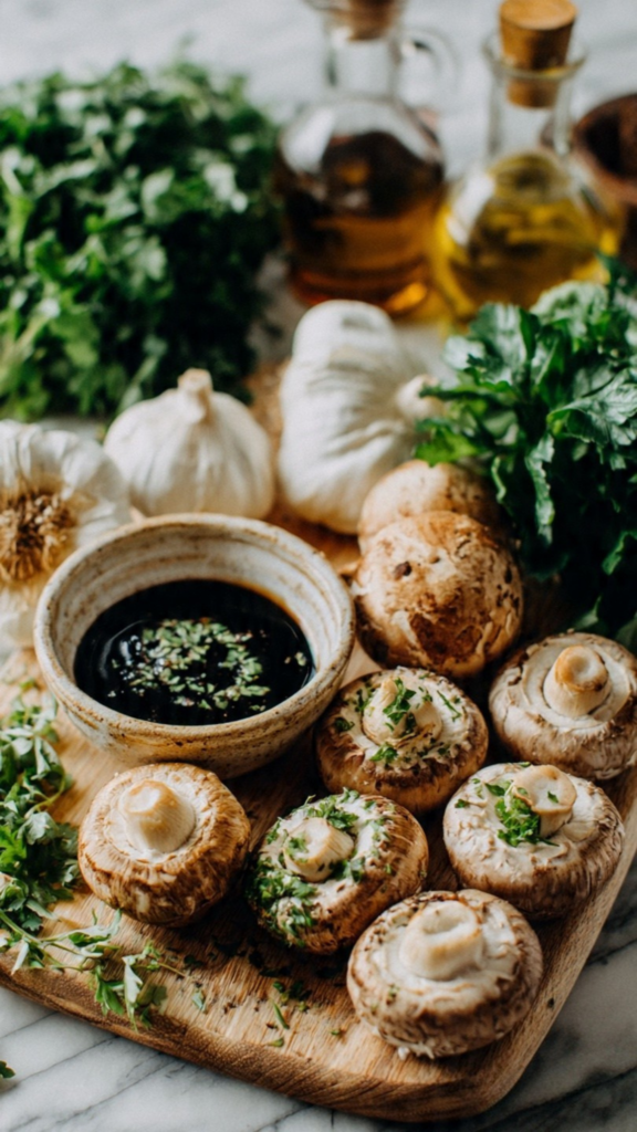 Grilled Balsamic Mushrooms (Rich, Savory, and Perfectly Caramelized) 1 Grilled Balsamic Mushrooms Ingredients