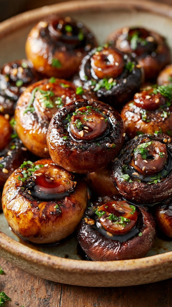 Grilled Balsamic Mushrooms