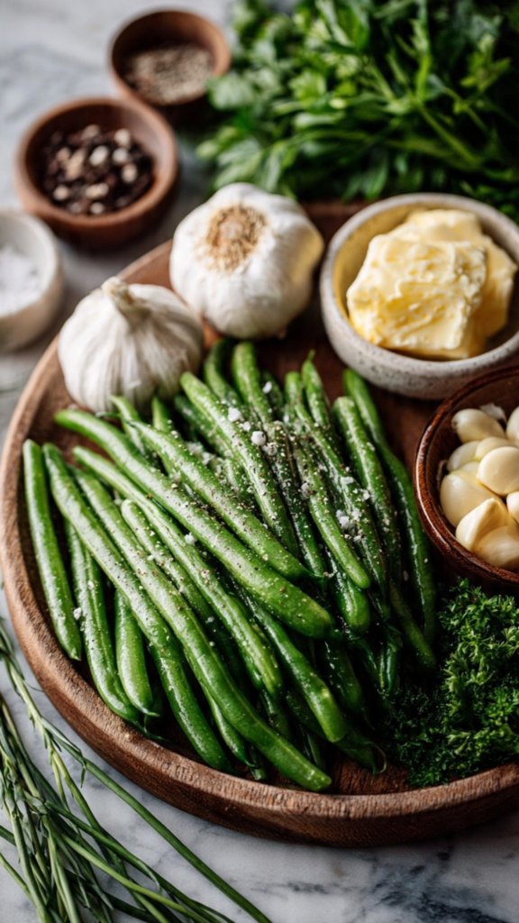 Grilled Garlic Butter Green Beans (Smoky, Buttery, and Full of Flavor) 1 Grilled Garlic Butter Green Beans Ingredients
