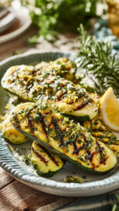 Grilled Lemon Herb Zucchini (Fresh, Bright, and Beautifully Balanced) 2 Grilled Lemon Herb Zucchini