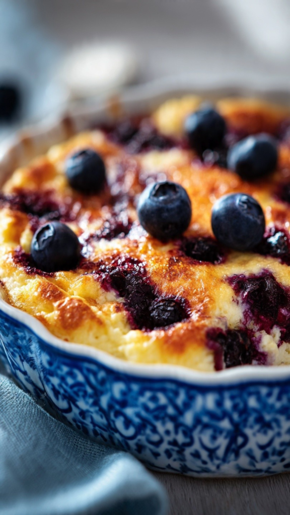 Lemon Blueberry Ricotta Breakfast Bake