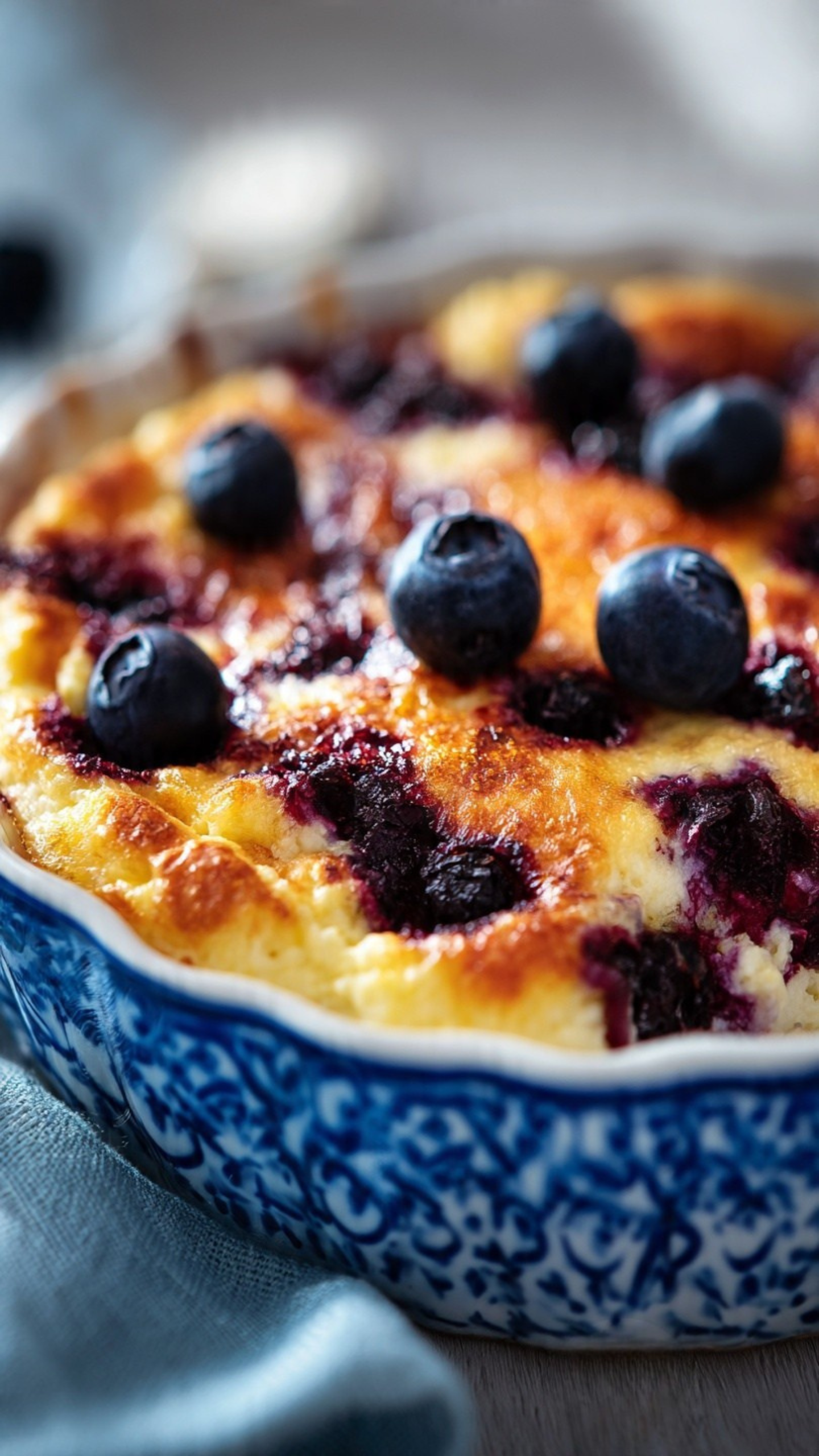 Lemon Blueberry Ricotta Breakfast Bake