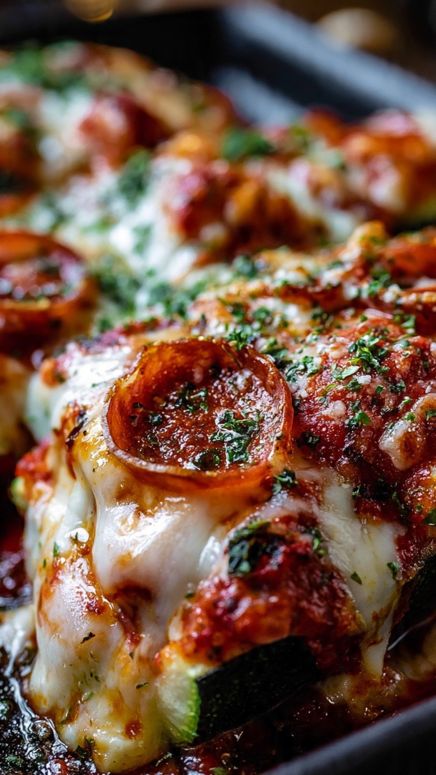 Pizza Stuffed Zucchini Boats