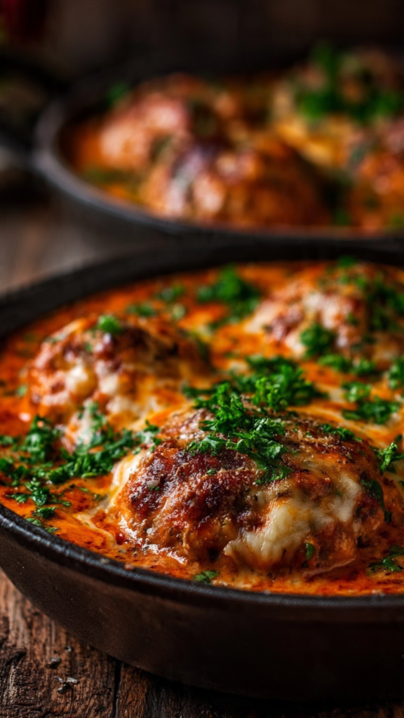 Roasted Red Pepper and Gouda Turkey Meatballs