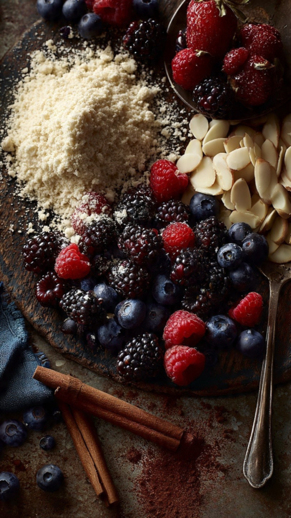 berry almond crumble ingredients