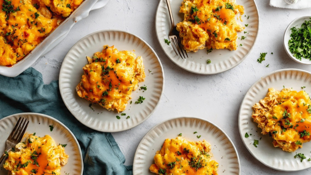 buffalo chicken bake plated