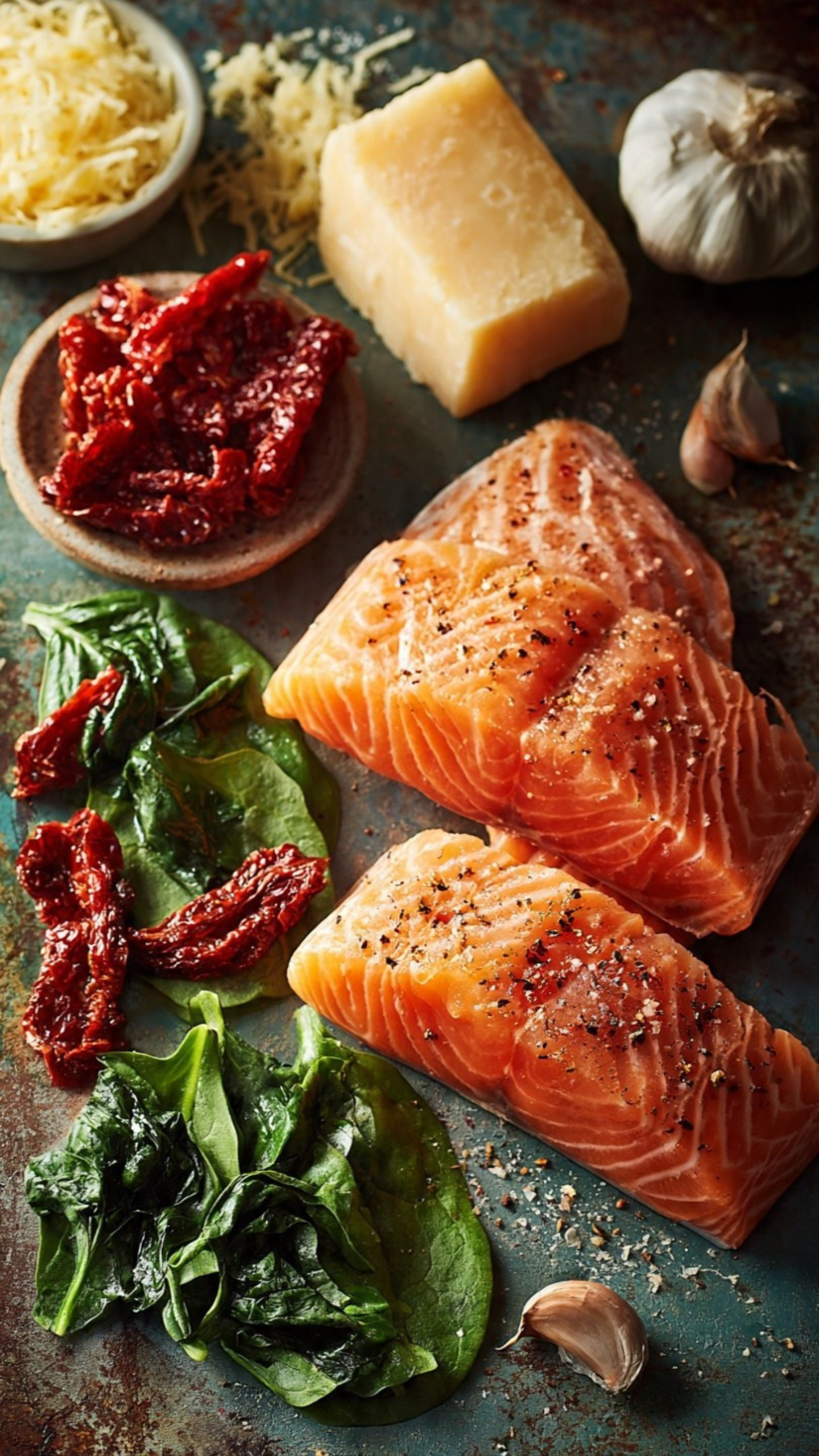 creamy garlic tuscan salmon ingredients