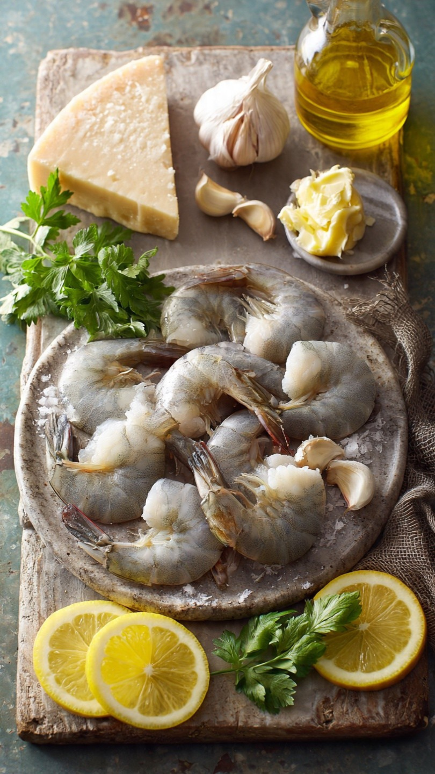 garlic parmesan shrimp skillet ingredients