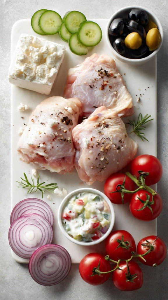 greek chicken bowls ingredients