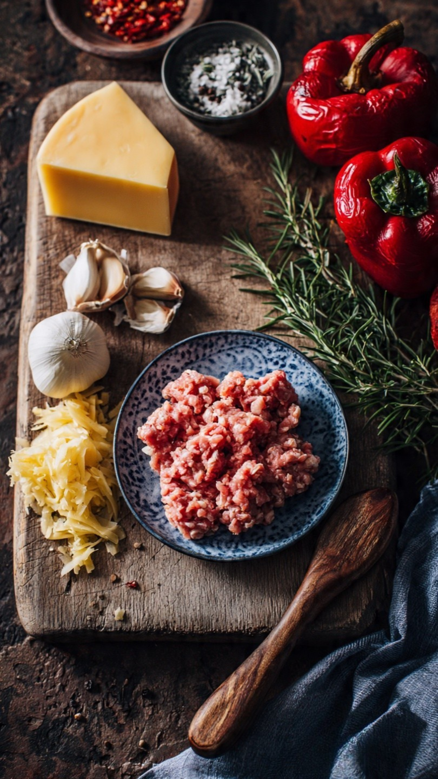 roasted red pepper and gouda turkey meatballs ingredients