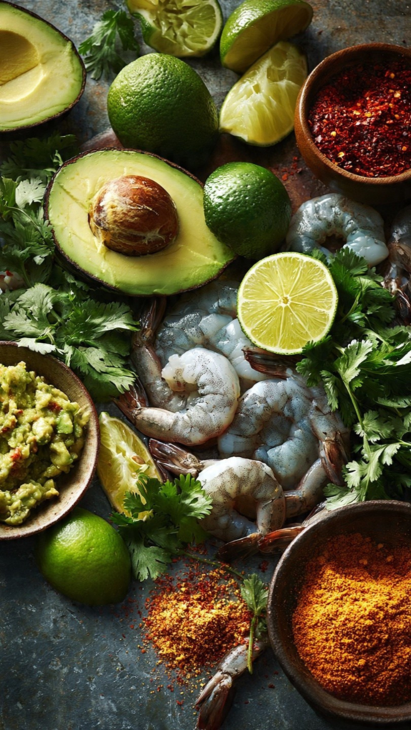 shrimp taco bowls ingredients