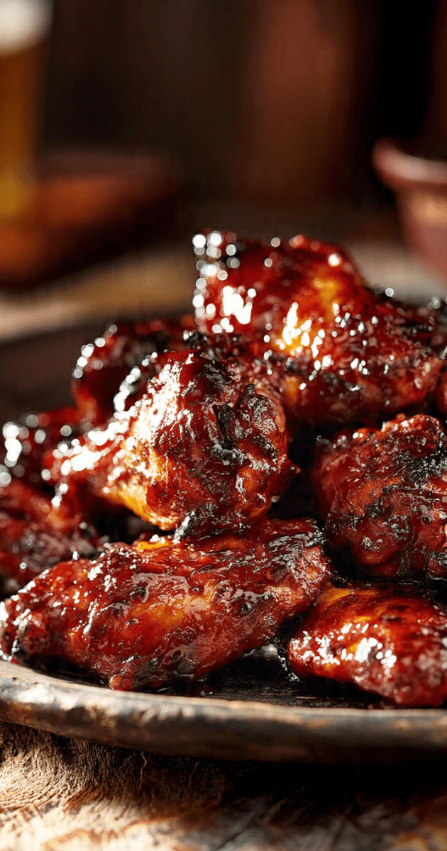 BARBECUE WING DINGS (Sticky, Saucy & Finger-Licking Good) 1 BARBECUE WING DINGS