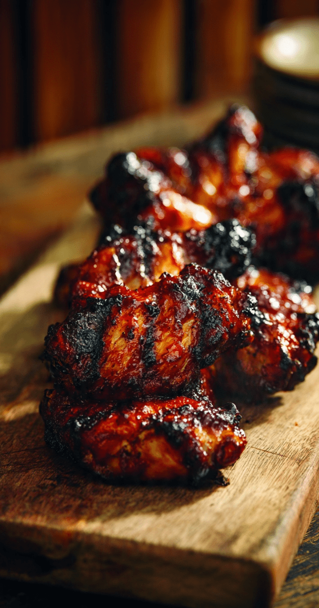 BARBECUED CHICKEN WINGS (Sweet, Sticky & Crowd-Pleasing) 1 BARBECUED CHICKEN WINGS