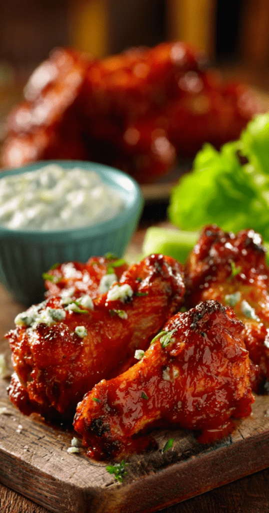 BUFFALO CHICKEN WINGS W_ BLUE CHEESE DIPPING SAUCE #1