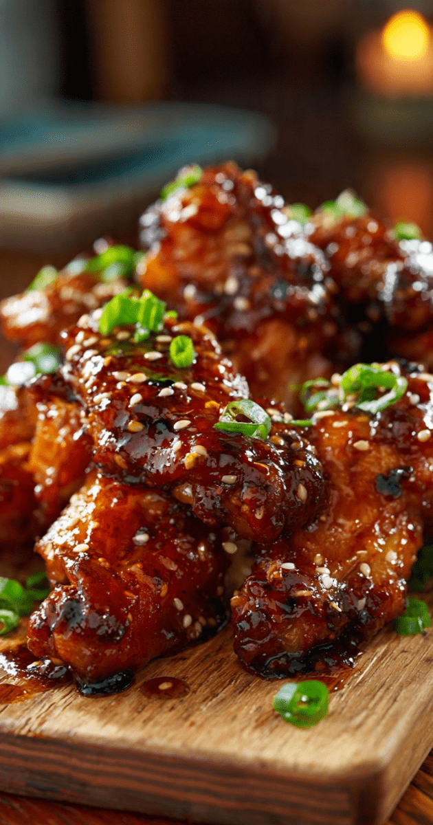 CHICKEN WINGS W_ ASIAN SAUCE