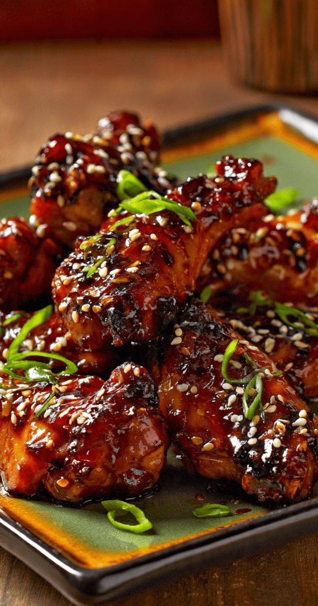 CHINA SAM'S CHICKEN WINGS (Sticky Asian Broiler Wings with a Sweet-Spicy Glaze) 1 CHINA SAM'S CHICKEN WINGS