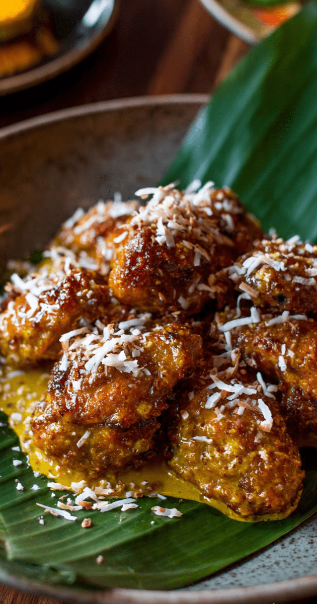 COCONUT CURRIED WINGS (Tropical Curry Crunch Wings) 1 COCONUT CURRIED WINGS
