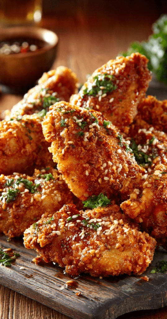 CRISPY ORIENTAL CHICKEN WINGS (MICROWAVE)