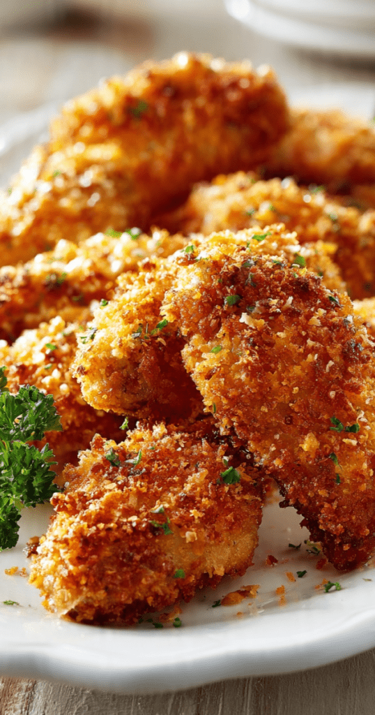 CRUNCHY PARMESAN CHICKEN WINGS