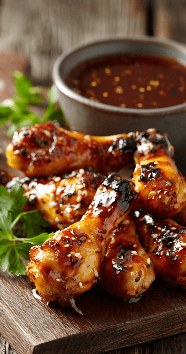 FINGER DRUMSTICKS (Tender Slow-Cooked Wings with Tangy Glaze) 1 FINGER DRUMSTICKS
