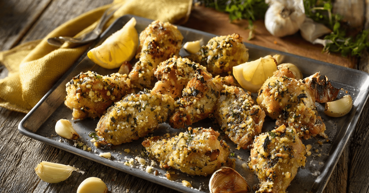 GARLICKY GILROY CHICKEN WINGS