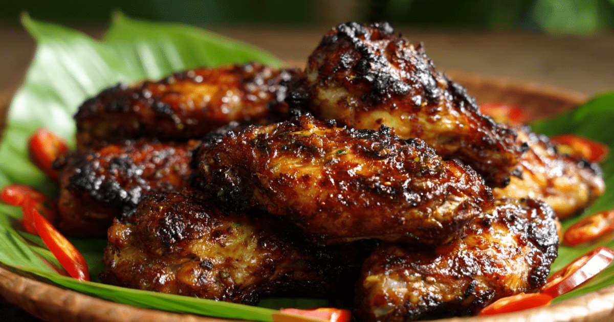JAMAICAN CHICKEN WINGS (Island Jerk-Inspired Rum & Spice Wings) 1 JAMAICAN CHICKEN WINGS