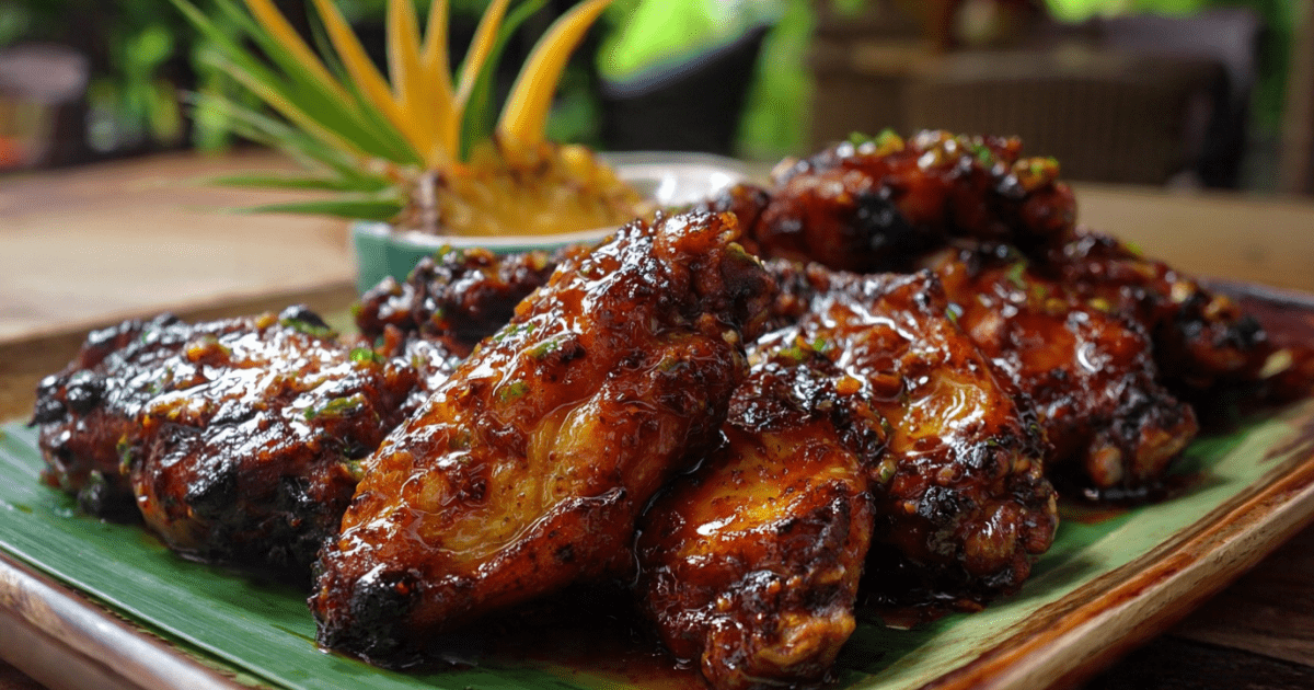 JAMAICAN HOT WINGS (Fiery Island Jerk Wings with Caribbean Heat) 1 JAMAICAN HOT WINGS