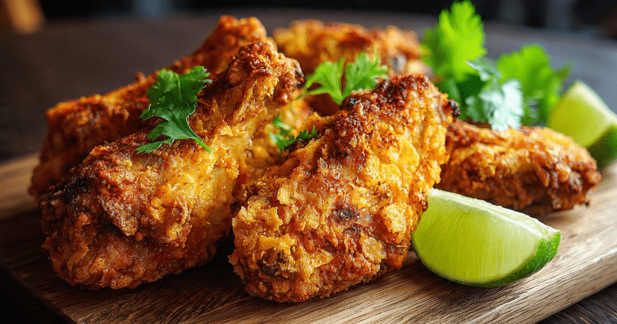 MEXICAN CHICKEN WINGS (Crunchy Chili-Lime Fiesta Wings) 1 MEXICAN CHICKEN WINGS