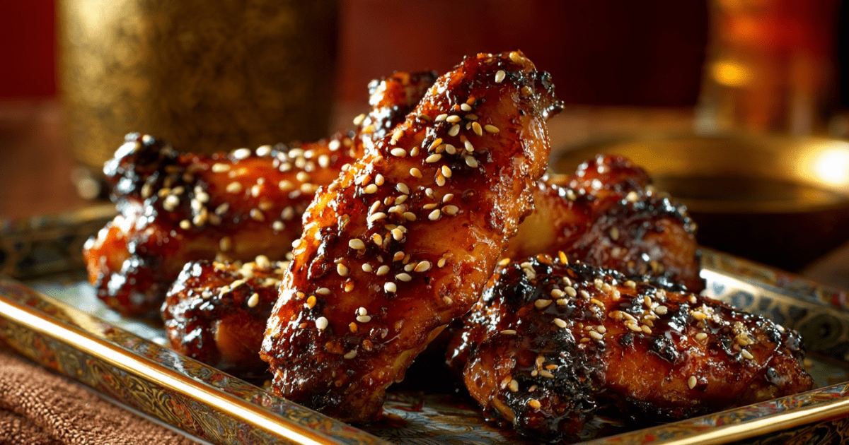ORIENTAL CHICKEN WINGS (Sweet Honey Soy Glazed Wings) 1 ORIENTAL CHICKEN WINGS