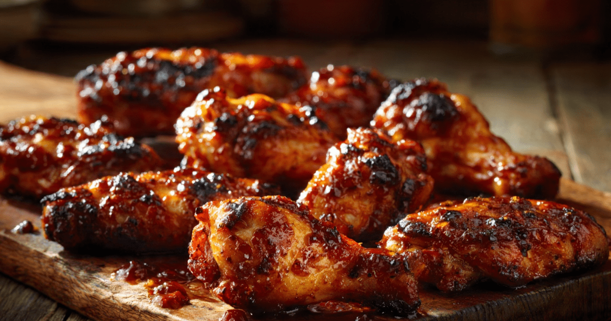 SPICY BARBECUE WINGS (Tangy Southern BBQ Wings) 1 SPICY BARBECUE WINGS