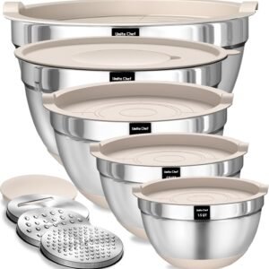 Stainless Steel Mixing Bowls with Lids