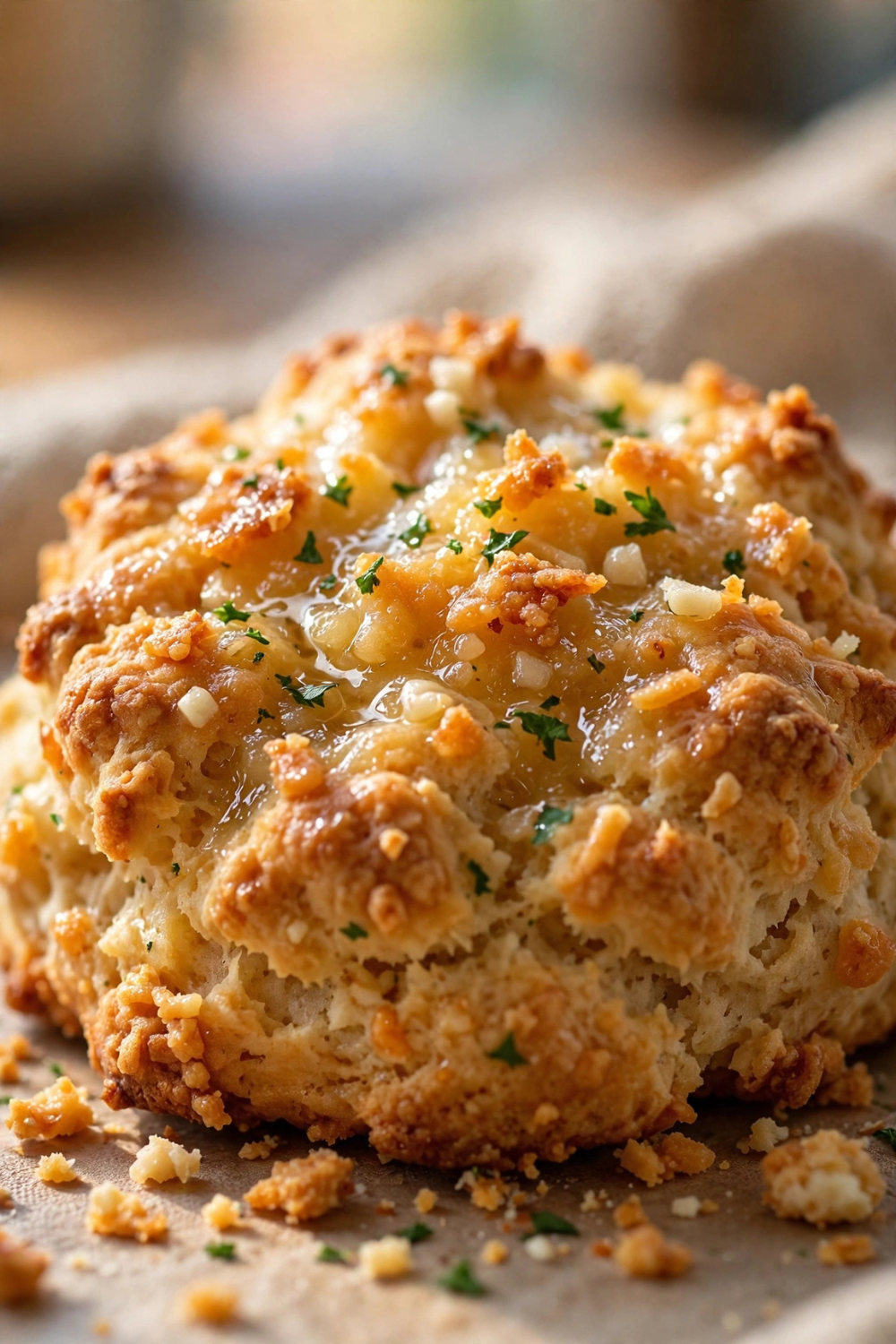 Garlic Cheddar Bay Keto Biscuits (Fluffy Low-Carb Cheddar Biscuits Brushed with Savory Garlic Herb Butter) 3 Garlic Cheddar Bay Keto Biscuits