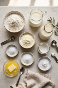 Keto Buttermilk Biscuits (Fluffy Southern-Style Low-Carb Biscuits with a Tender Buttery Crumb) 2 Keto Buttermilk Biscuits ingredients