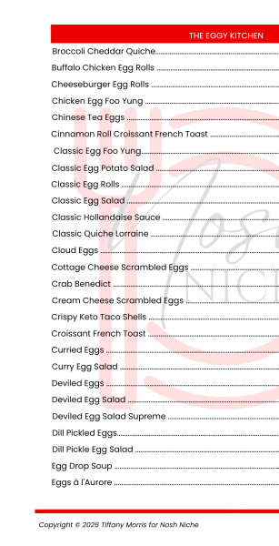 The Eggy Kitchen Ebook 150+ Egg Recipes