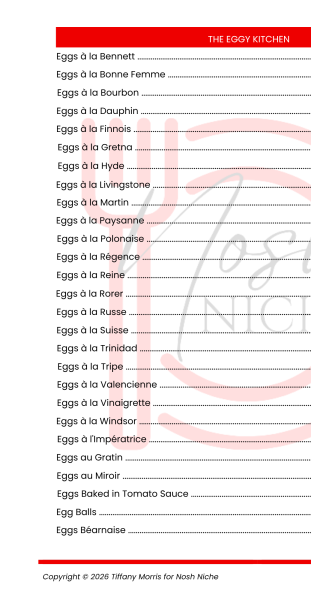The Eggy Kitchen: 150+ Egg Recipes by Tiffany Morris