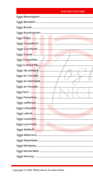 The Eggy Kitchen: 150+ Egg Recipes by Tiffany Morris