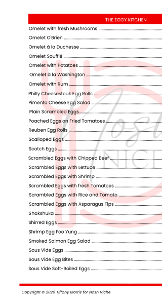 The Eggy Kitchen: 150+ Egg Recipes by Tiffany Morris