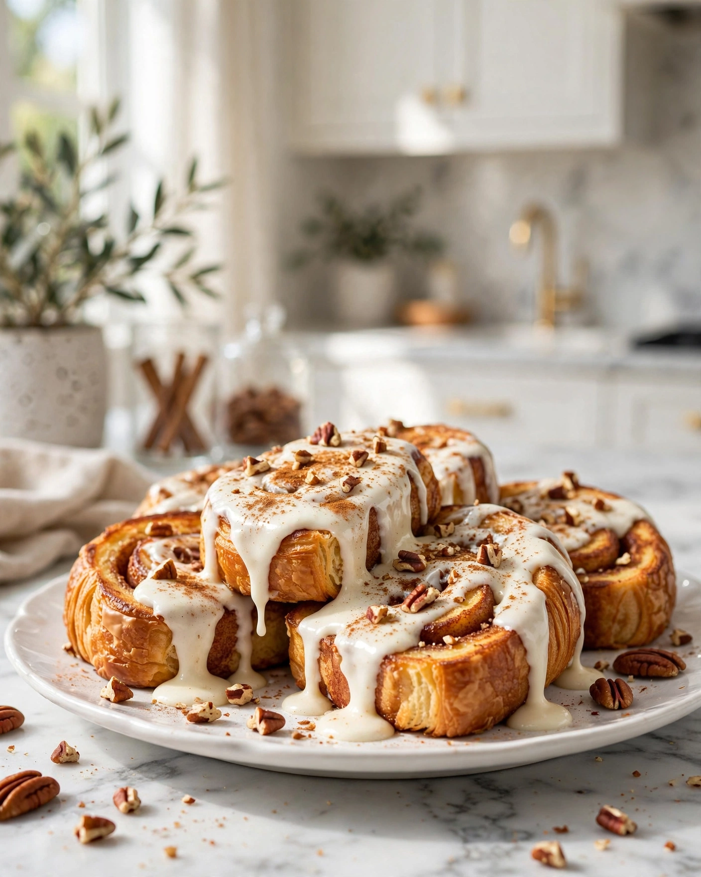 Cinnamon Roll Croissant French Toast